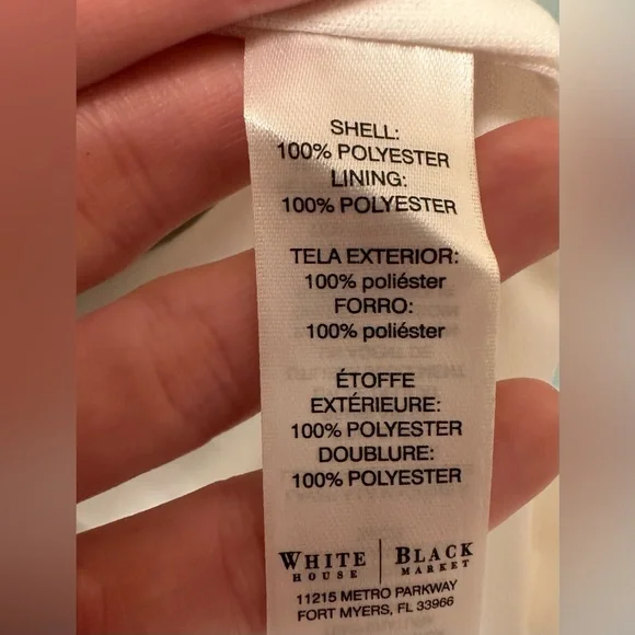 White House Black Market (WHBM) Sleeveless Lightweight Dress, Multicolor, Size 4 - Picture 9 of 9